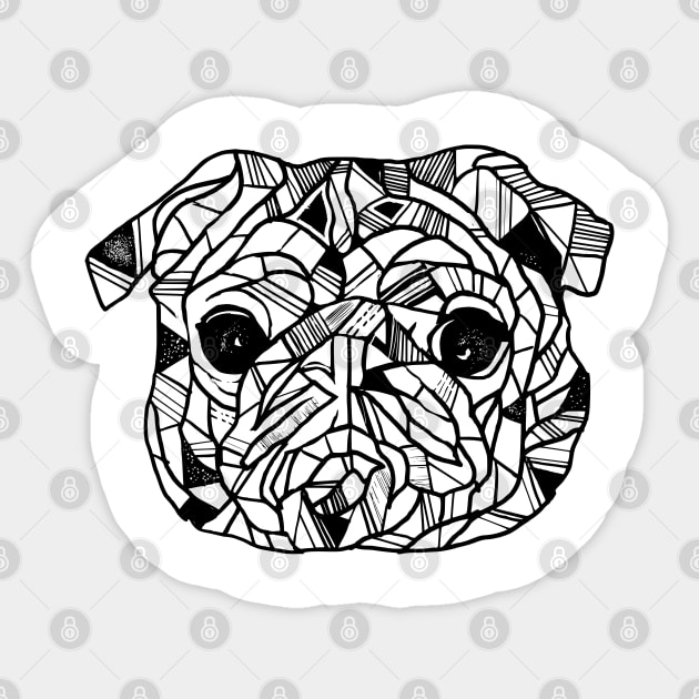 Pug Love Sticker by jen28